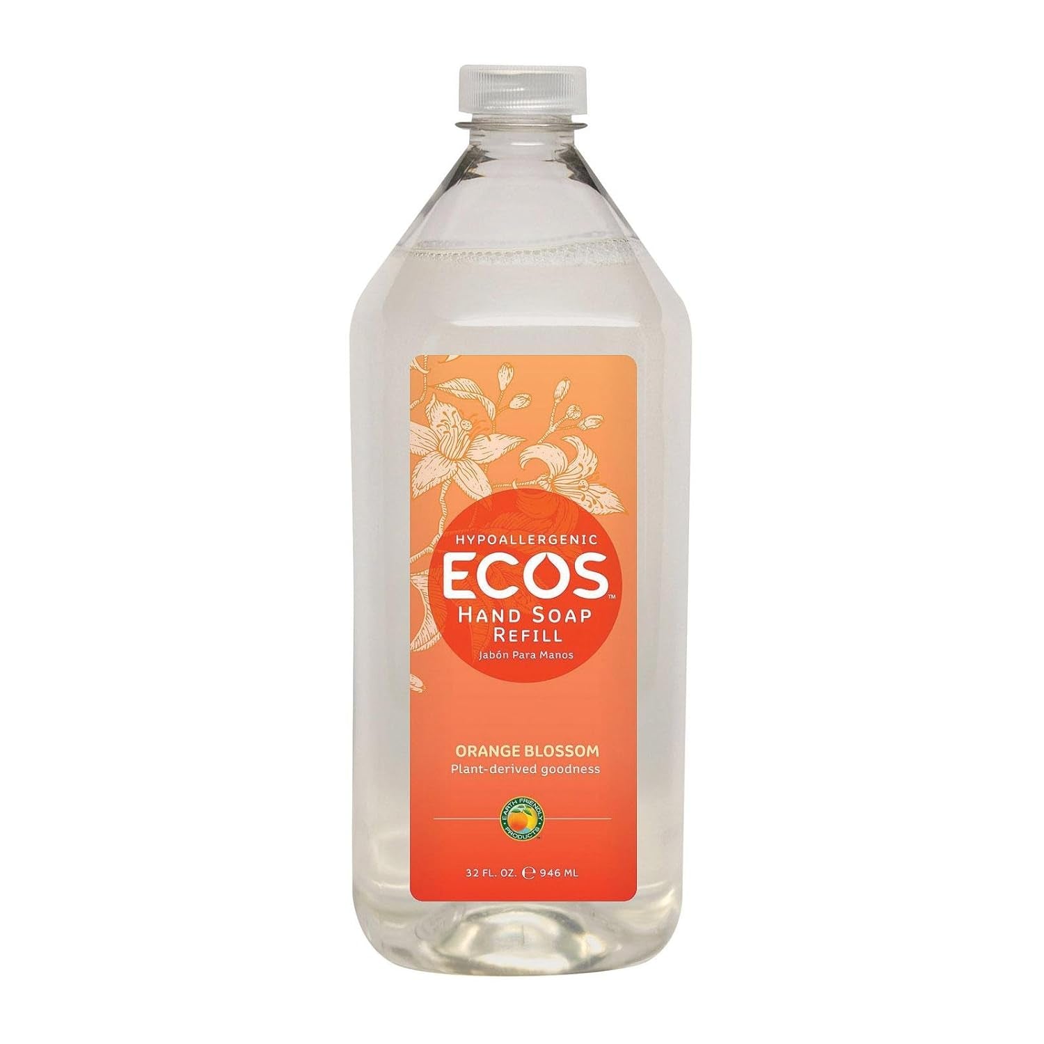 - ECOS Hypoallergenic Hand Soap Refill Orange Blossom - 32 Oz.